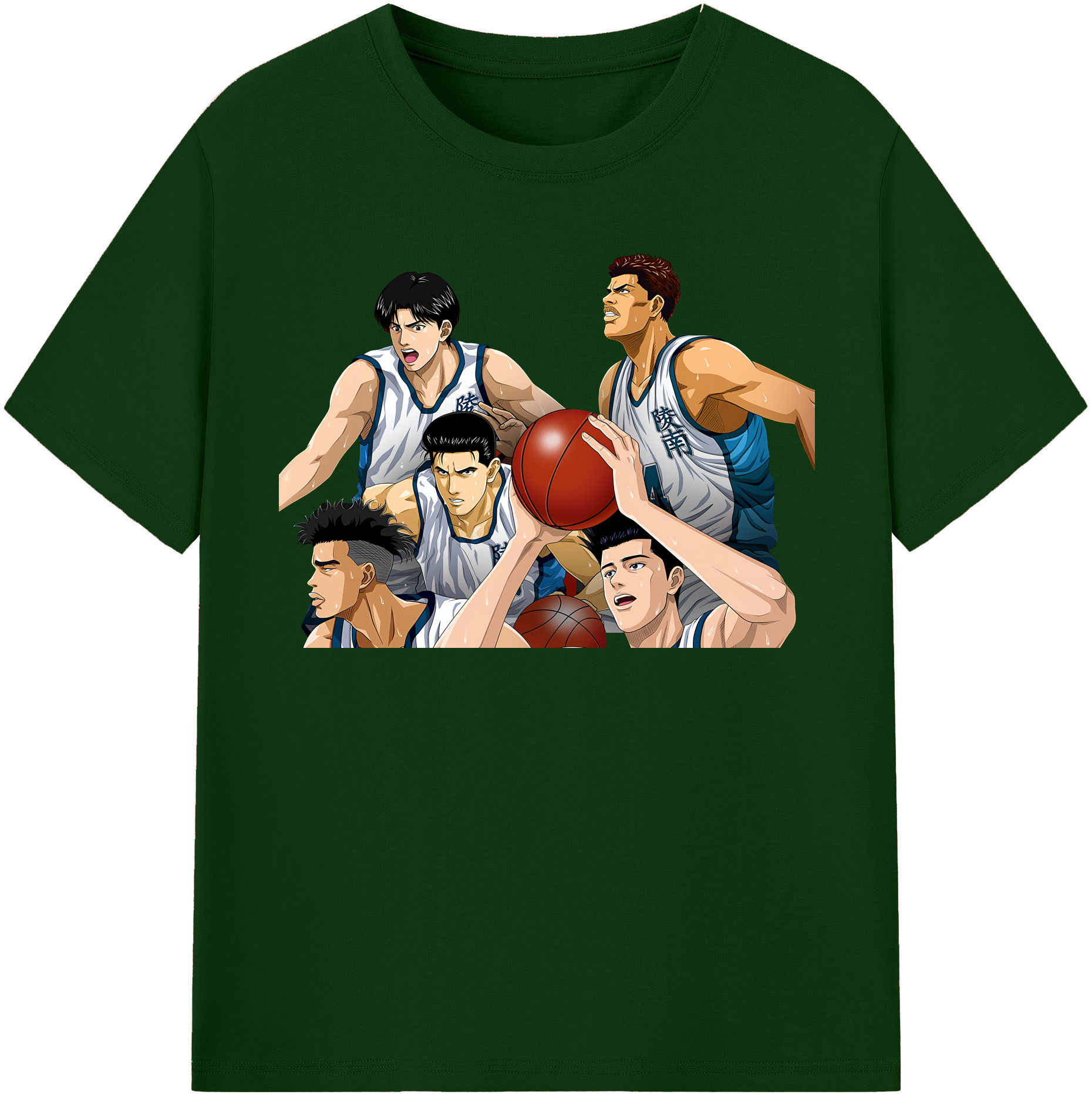 SLAM DUNK／スラムダンク 綿100％半袖Tシャツ（フロントプリント）